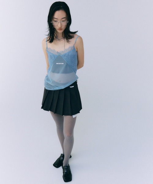 キャミソール アイレットレースシアーキャミ / Eyelet lace Sheer camisole JOSE MOON キャミソール LACE SHEER CAMISOLE/レースシアー