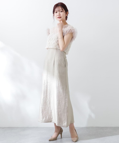 kaene ワンピース kaene ボリュームブラウスセットドレス