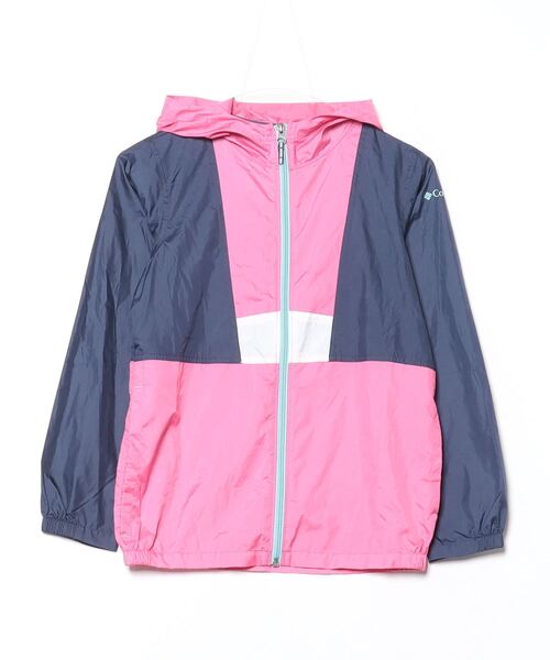 Columbia■フルジップ切り替えフリースブルゾン ピンク/M コロンビア 80s USA製 古着 ビンテージ vintage コロンビア フリース