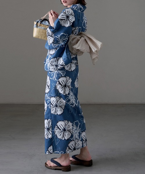 asaka セパレート浴衣 浴衣 簡単に着れる。セパレート浴衣セット 綿
