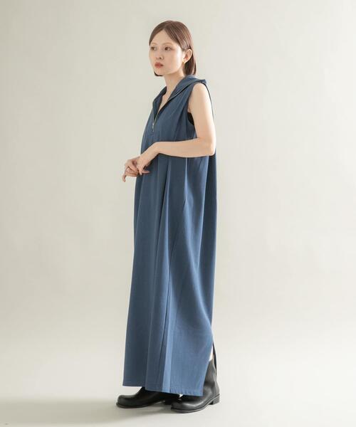 完売商品.*・゜ワンピース・*. KBF（ケービーエフ） ワンピース ハーフZIPカットワンピース
