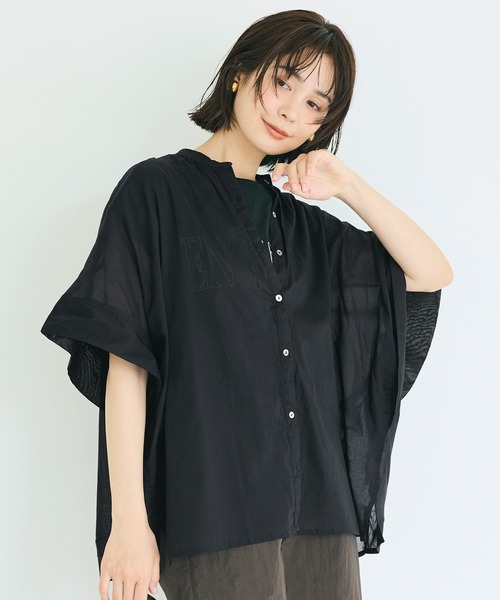coca（コカ） ブラウス シャツ 夏 半袖 ＼再入荷／ コットンボイル