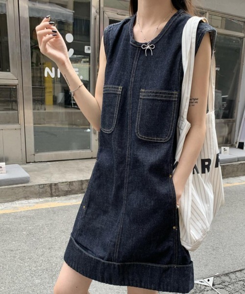 美品　naoho 百合　デニムワンピース FAVORITO ワンピース デニムワンピース : ZOZOTOWN Yahoo!店