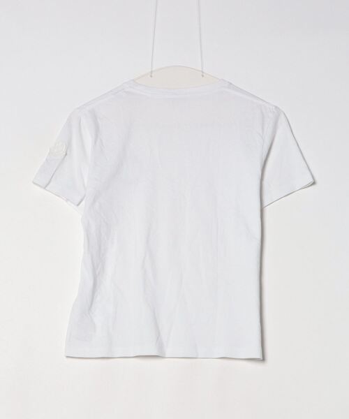 MONCLER 「MONCLER」 ワンポイント半袖Tシャツ S ホワイト