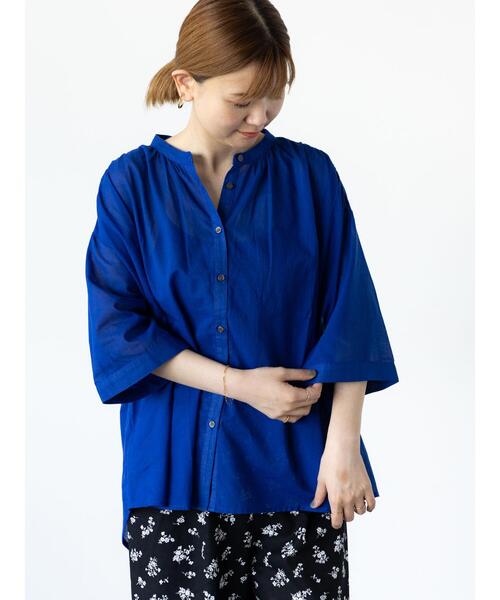 Gauze#◆長袖ブラウス/FREE/コットン/BLK/無地 楽天市場】大きいサイズ レディース トップス ブラウス シャツ