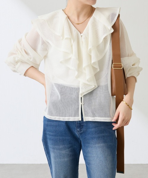 COLLAGE GALLARDA GALANTE 24SS 刺繍フリルブラウス COLLAGE GALLARDA GALANTE 24SS 刺繍フリルブラウス - メルカリ