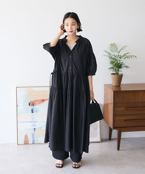 CRAFT STANDARD BOUTIQUE ワンピース インド綿ティアードマキシ CRAFT STANDARD BOUTIQUE ワンピース インド綿ティアードマキシ