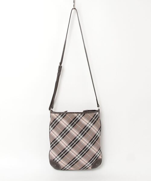 ※値下げ中【バーバリーブルーレーベル】 ベージュ チェック ショルダーバッグ BURBERRY BLUE LABEL 「BURBERRY LABEL」 チェック柄ショルダー