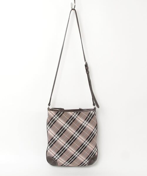 ※値下げ中【バーバリーブルーレーベル】 ベージュ チェック ショルダーバッグ BURBERRY BLUE LABEL 「BURBERRY LABEL」 チェック柄ショルダー
