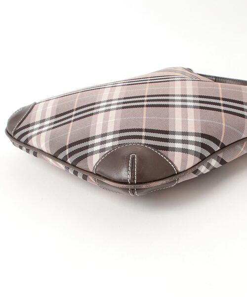 ※値下げ中【バーバリーブルーレーベル】 ベージュ チェック ショルダーバッグ バーバリーブルーレーベルBURBERRY BLUE LABEL チェックレザー