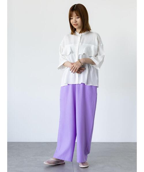 美品　CADUNE  フリルバンドカラーシャツ　36 CADUNE カデュネ フリルバンドカラーシャツ - メルカリ