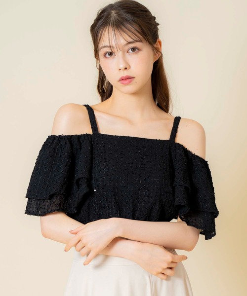 「Noela」 キャミソールブラウス フリー ブラック レディース