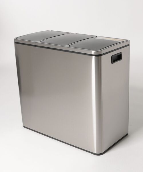 Dulton ダルトン 3コンパートメント ビン 54L ステンレス製ゴミ箱 DULTON ONLINE SHOP | 3 COMPARTMENT BIN 54(54L): ハウスウェア