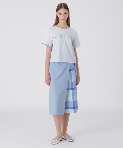 美品　BLUE LABEL CRESTBRIDGE ガウチョパンツ　プリーツ BLUE LABEL CRESTBRIDGE（ブルーレーベルクレストブリッジ）の