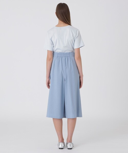 BULE  LABEL CRESTBRIGE ガウチョパンツ BLUE LABEL CRESTBRIDGE パンツ ハイカウントナノパーシャル