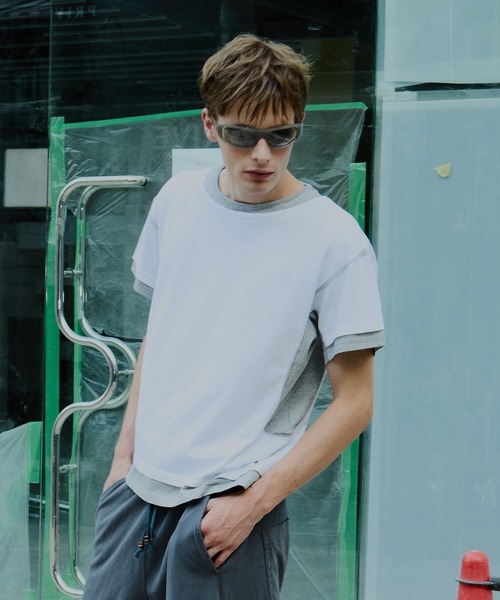 NVRFRGT（ネヴァーフォーゲット） tシャツ 別注 LAYERD SHORT SLEEVE T