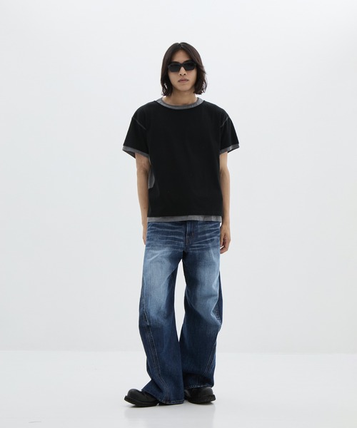 NVRFRGT（ネヴァーフォーゲット） tシャツ 別注 LAYERD SHORT SLEEVE T