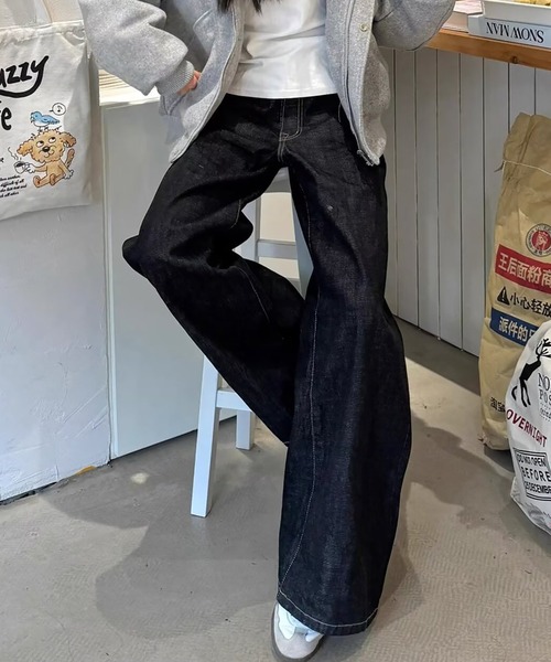 Evo+Revo（エボレボ） ワイドパンツ ジーンズ “きれいめにもハマる