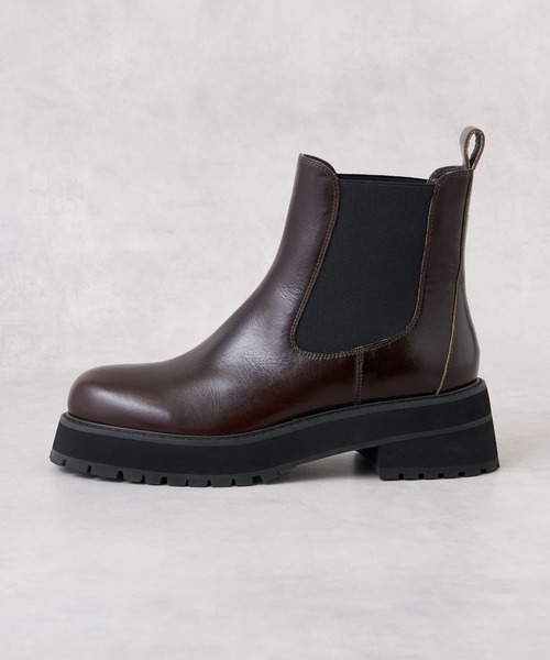 ランバン　LANVIN en Bleu サイドゴアブーツ　本革　L レザーサイドゴアブーツ|LANVIN en Bleu | LANVIN en Bleu | ランバン