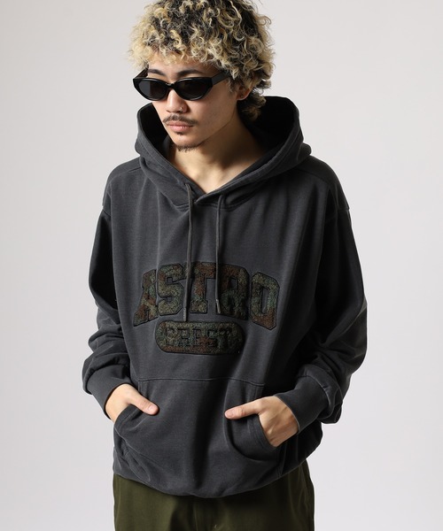 スマホショルダー パーカー JUNGLESTOTM CAMO相良刺繍加工プルパーカー メンズ レディース | Jungle Storm | 04