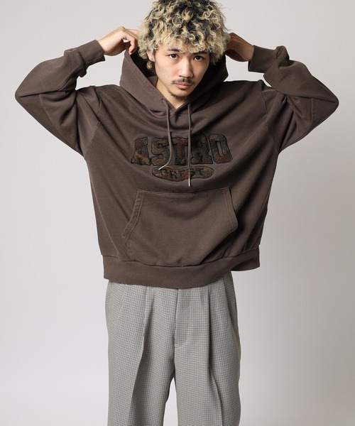 スマホショルダー パーカー JUNGLESTOTM CAMO相良刺繍加工プルパーカー メンズ レディース | Jungle Storm | 12