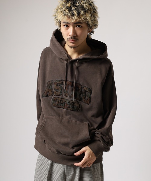 スマホショルダー パーカー JUNGLESTOTM CAMO相良刺繍加工プルパーカー メンズ レディース | Jungle Storm | 10