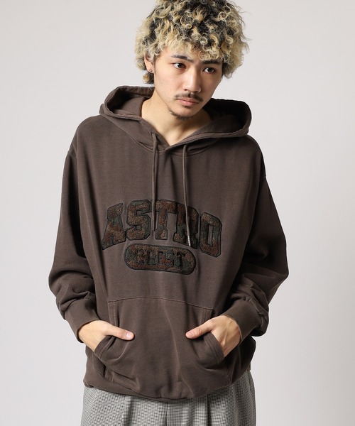 スマホショルダー パーカー JUNGLESTOTM CAMO相良刺繍加工プルパーカー メンズ レディース | Jungle Storm | 11