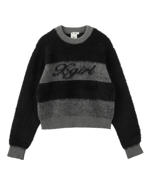 X-girl（エックスガール） ニット セーター SHAGGY COMPACT KNIT TOP