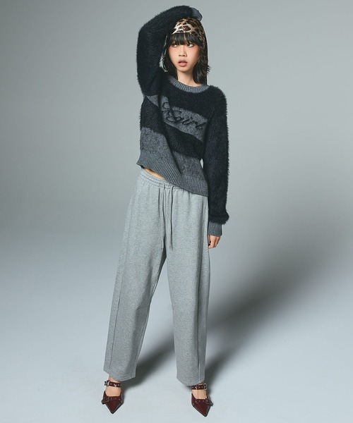 X-girl（エックスガール） ニット セーター SHAGGY COMPACT KNIT TOP