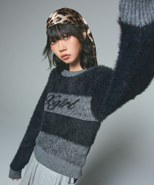 X-girl（エックスガール） ニット セーター SHAGGY COMPACT KNIT TOP