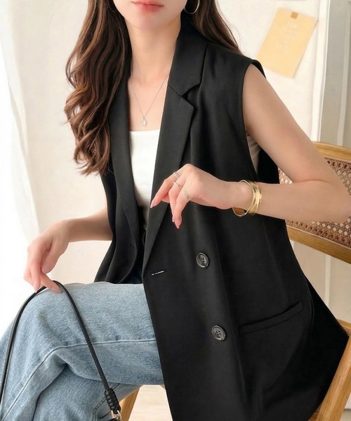 ベスト/ジレ Knit Vest MINERTE ベスト ジレ 「MINERTE」hand knit vest / ハンドニットベスト