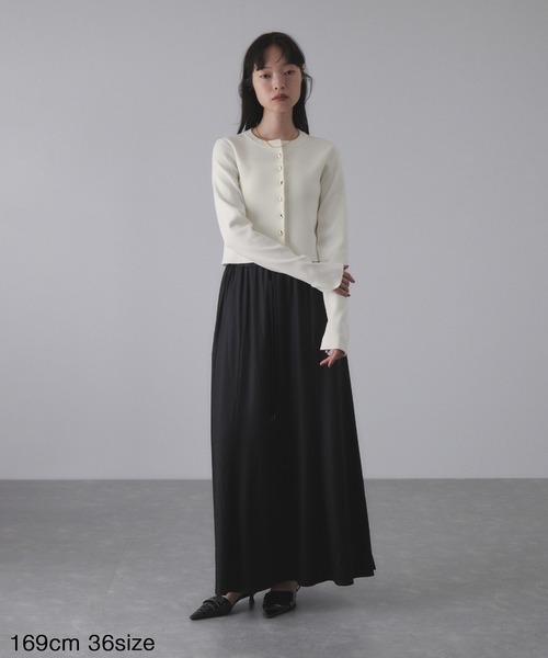 ADAM ET ROPE'（アダムエロペ） カーディガン セレクトレングスクルー