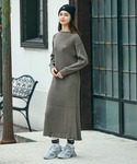 ラコステ ワンピース ローウエストリブニットド...の詳細画像4