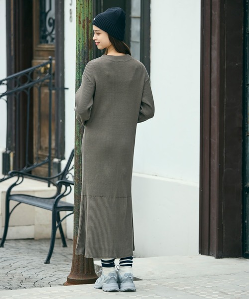 ラコステ　　ワンピース LACOSTE（ラコステ） ワンピース ローウエストリブニットドレス