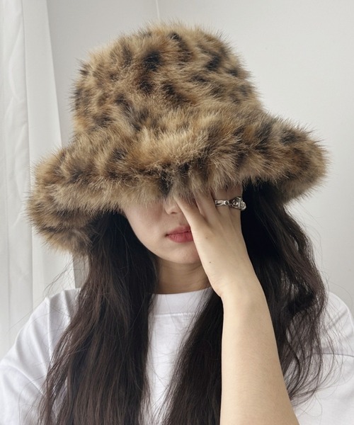 ADDITION STORE 帽子 ハット レディース ＼6色展開／ふわふわフェイク