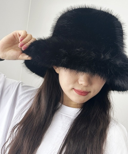 ADDITION STORE 帽子 ハット ＼6色展開／ふわふわフェイクファー