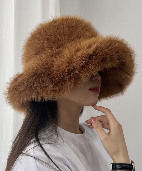 ADDITION STORE 帽子 ハット ＼6色展開／ふわふわフェイクファー