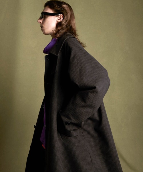 MACKINTOSH PHILOSOPHY」 ステンカラーコート 40 チャコールグレー メンズ