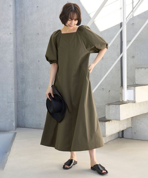 「UNFILO」 半袖ワンピース MEDIUM グレー レディース_画像5