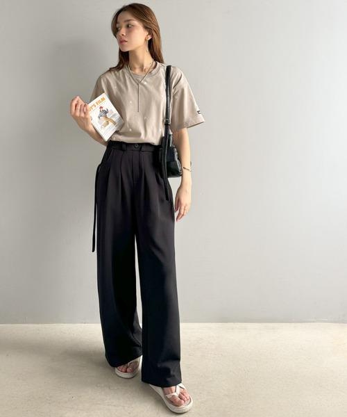 「Java」 半袖Tシャツ LARGE ホワイト×レッド レディース | Java | 04