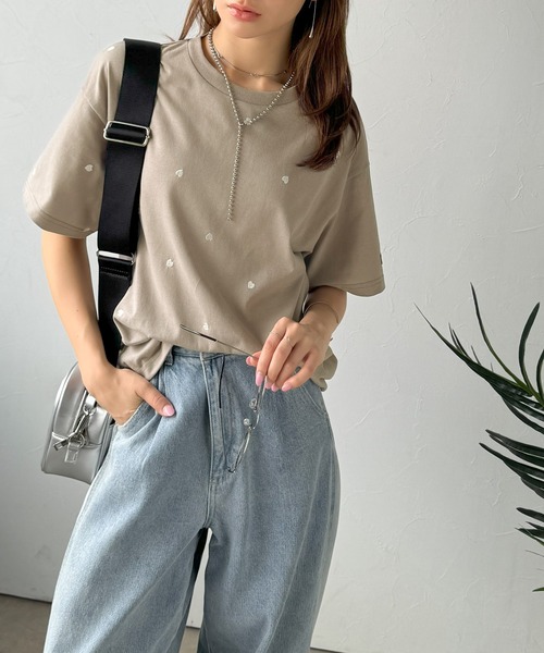 「Java」 半袖Tシャツ LARGE ホワイト×レッド レディース | Java | 07