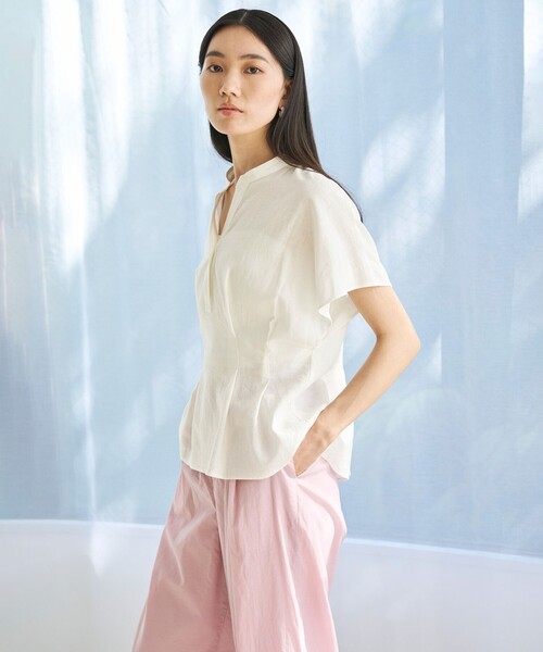 「UNFILO」 ノースリーブブラウス MEDIUM ピンク レディース_画像4
