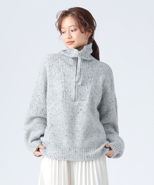 BEAMS HEART（ビームス ハート） ニット セーター ハーフジップ ニット