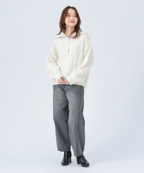 BEAMS HEART（ビームス ハート） ニット セーター ハーフジップ ニット