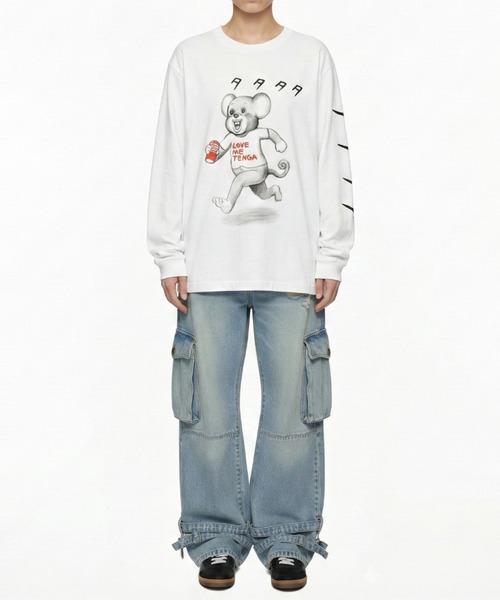 TENGA（テンガ） tシャツ DOKUMI「TATATA」ロングスリーブTシャツ