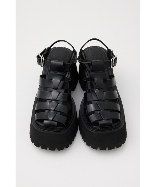 「SLY」 ヒールサンダル MEDIUM ブラック レディース_画像4