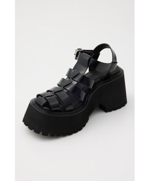 「SLY」 ヒールサンダル MEDIUM ブラック レディース_画像9