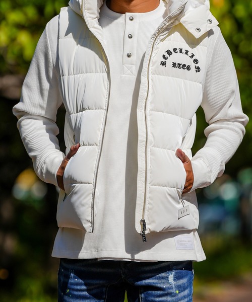 RTEG ダウンベスト フード付き RTEGリファインドベスト | adamsJUGGLER（アダムスジャグラー）公式