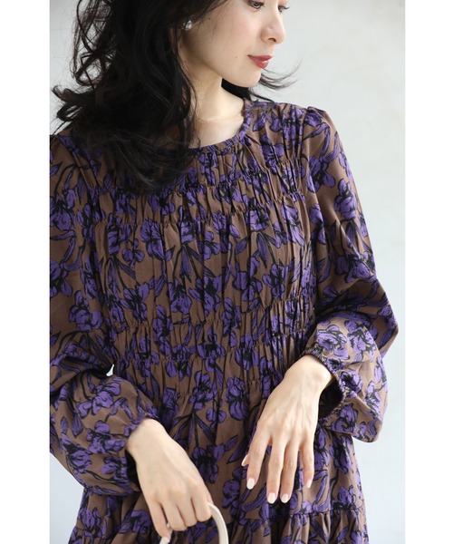 「CAWAII」 長袖ワンピース FREE パープル レディース_画像4