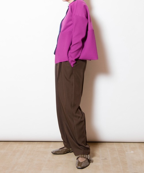 OSMOSIS（オズモーシス） カーディガン 2WAYバイカラーニット